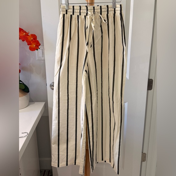 benaar LA Hilda Striped Long Sleeve Linen pants - Picture 2 of 3